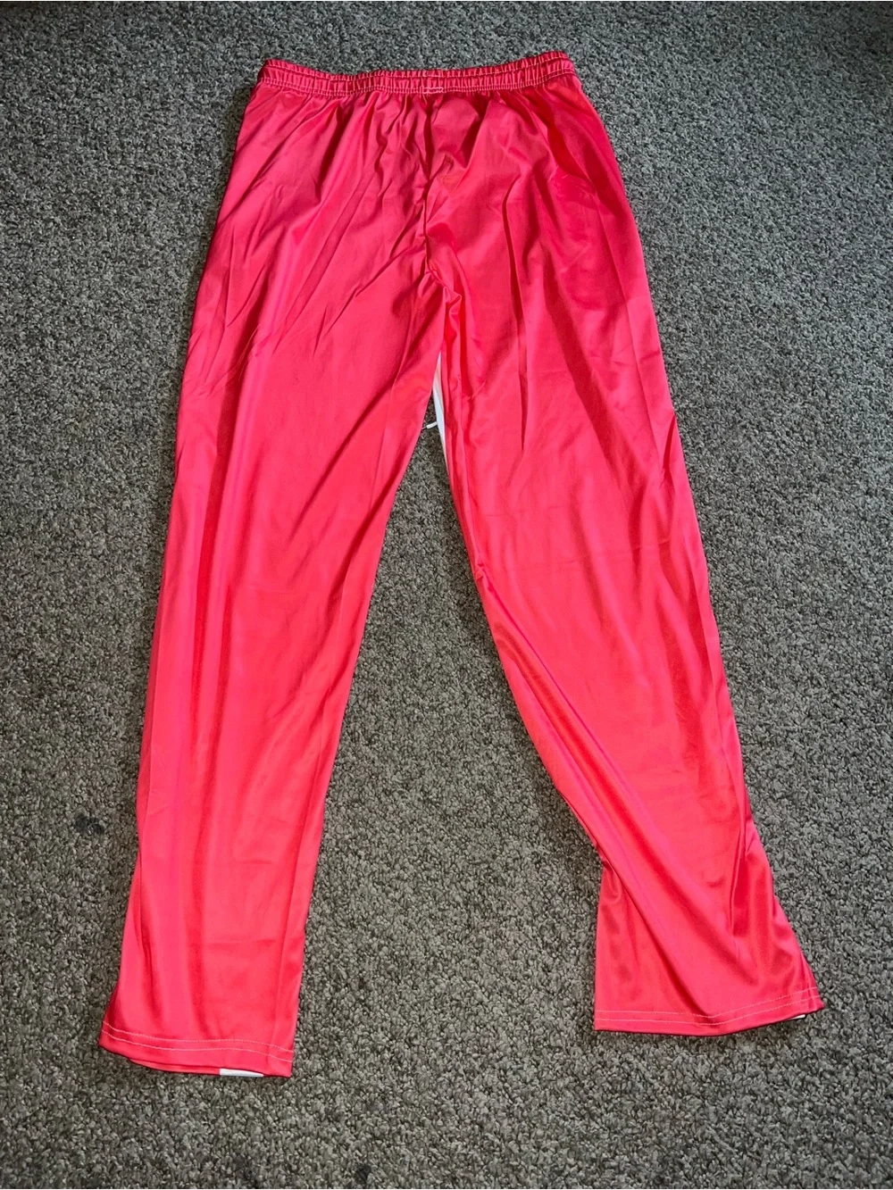 Kids Bright Pink Graphic Pajama Pants with Side Stripe